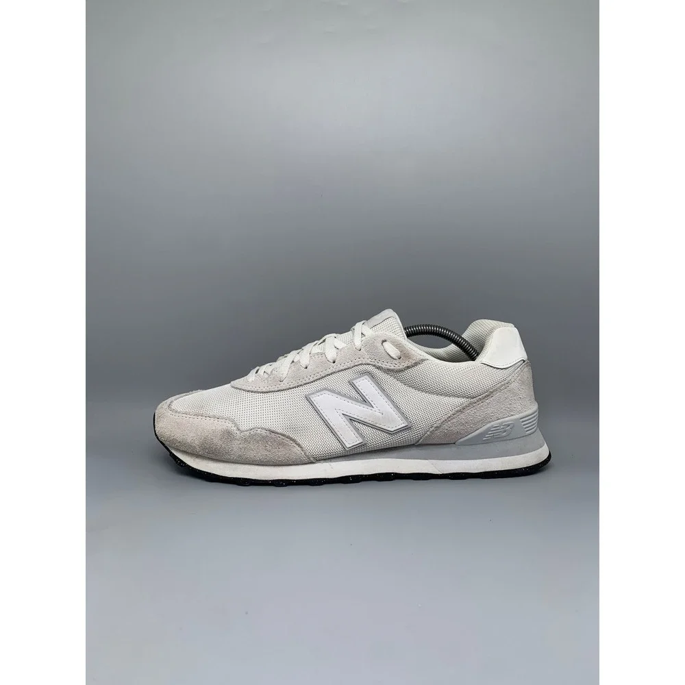 New Balance 515 White Gray Lifestyle Running Shoes ML515WHT Men's Sz 12